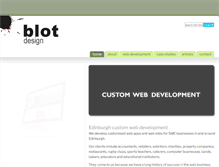 Tablet Screenshot of blotdesign.com